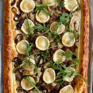 Goats cheese and Caramelised Onion Tart