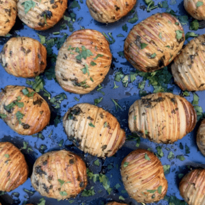 mini hasselback potatoes