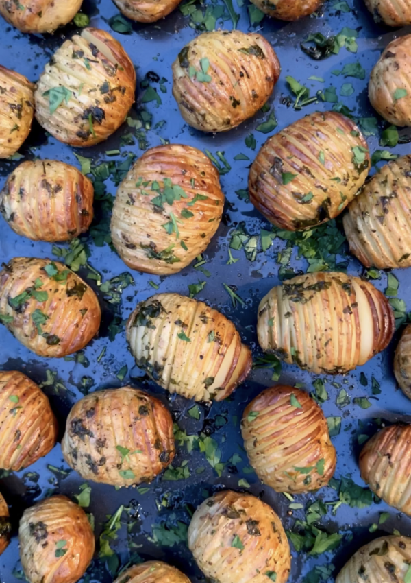 mini hasselback potatoes