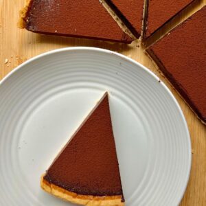 dark chocolate tart