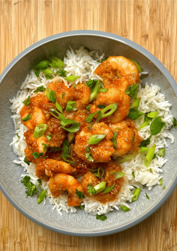 Crispy Spicy Shrimp Bowl