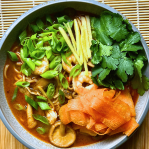 spicy prawn noodle soup