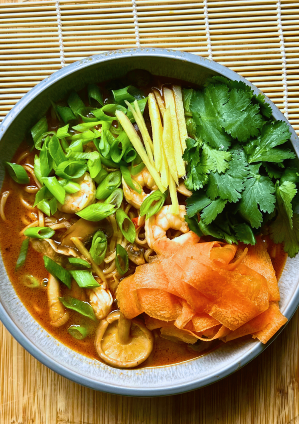 spicy prawn noodle soup