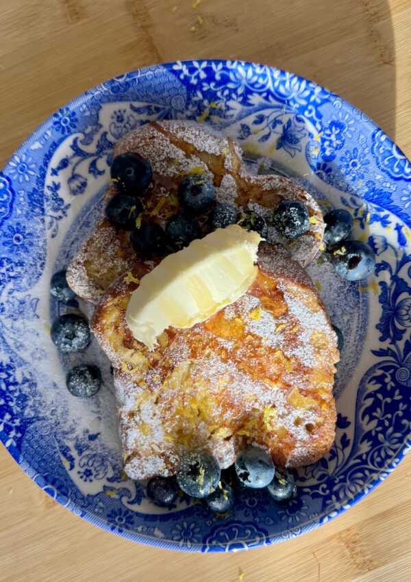 Blueberry and Lemon French toast