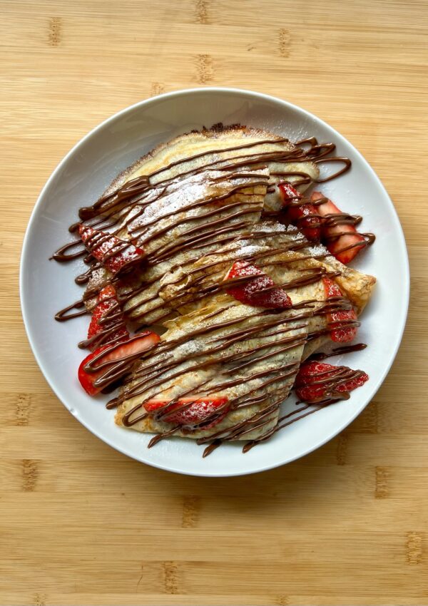 Strawberry and Chocolate Crepes